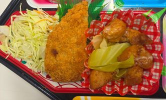 香川で弁当の配達をしている三和食品の日替わりメニュー